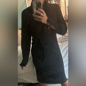 Loro Piana black shirt dress